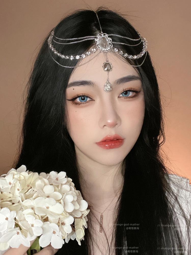 Băng đô công chúa 3 ngọc trang sức đeo đầu