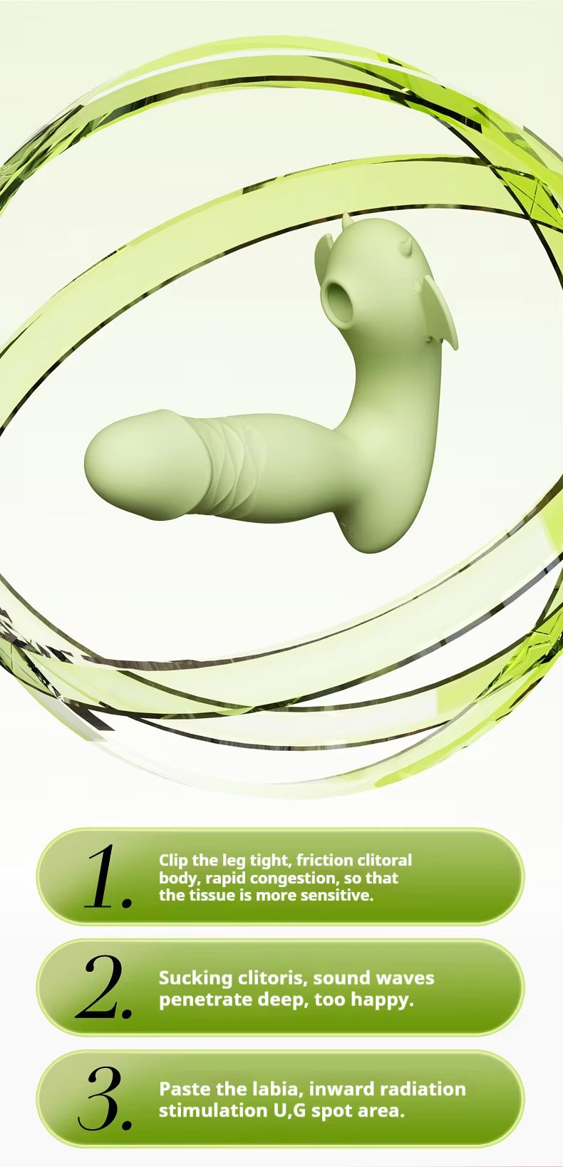 Quần lót rung thụt hút sưởi ấm tai dơi Little Devil Telescopic Wear điều khiển qua app