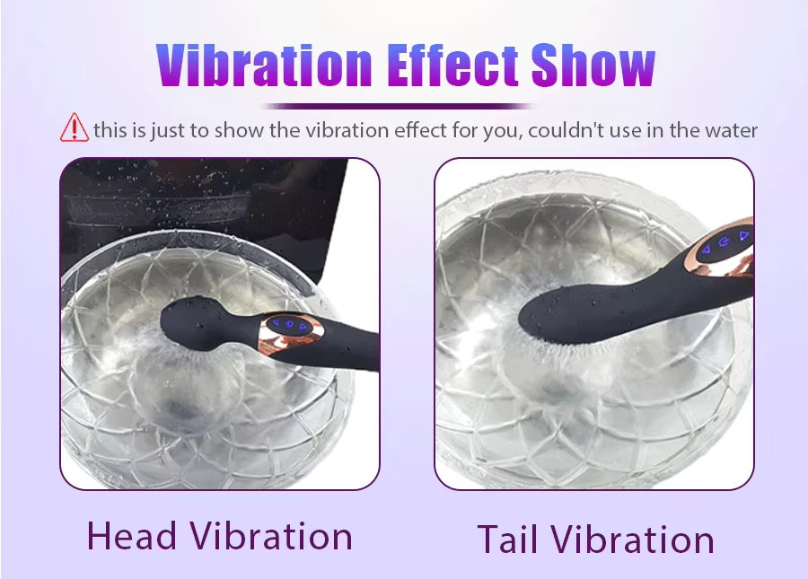 Vibrator 2 Đầu G Spot Clitoral 10 Chế Độ Rung Silicone