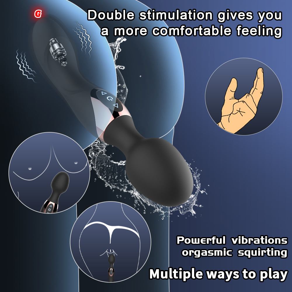 Vibrator 2 Đầu G-Spot & Clitoral Rung Sóng Kép 10 Chế Độ