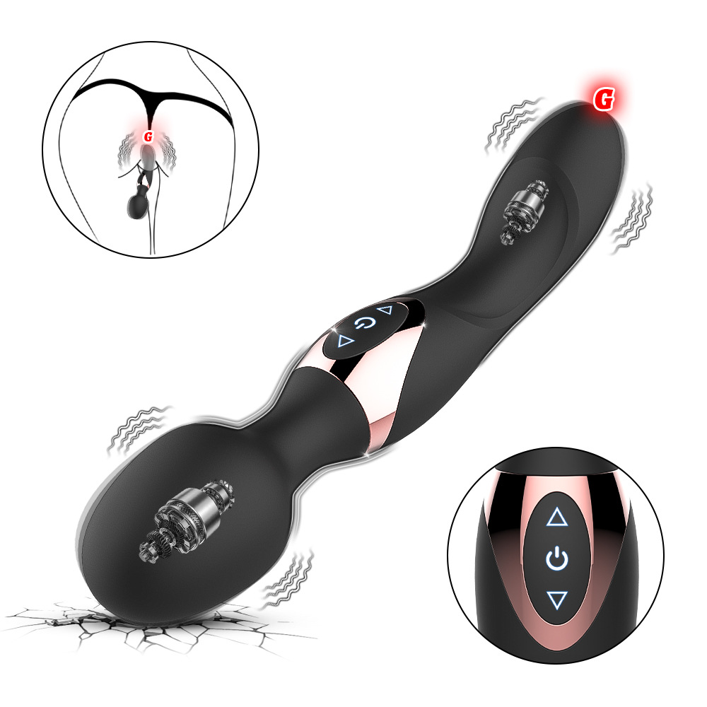 Vibrator 2 Đầu G-Spot & Clitoral Rung Sóng Kép 10 Chế Độ