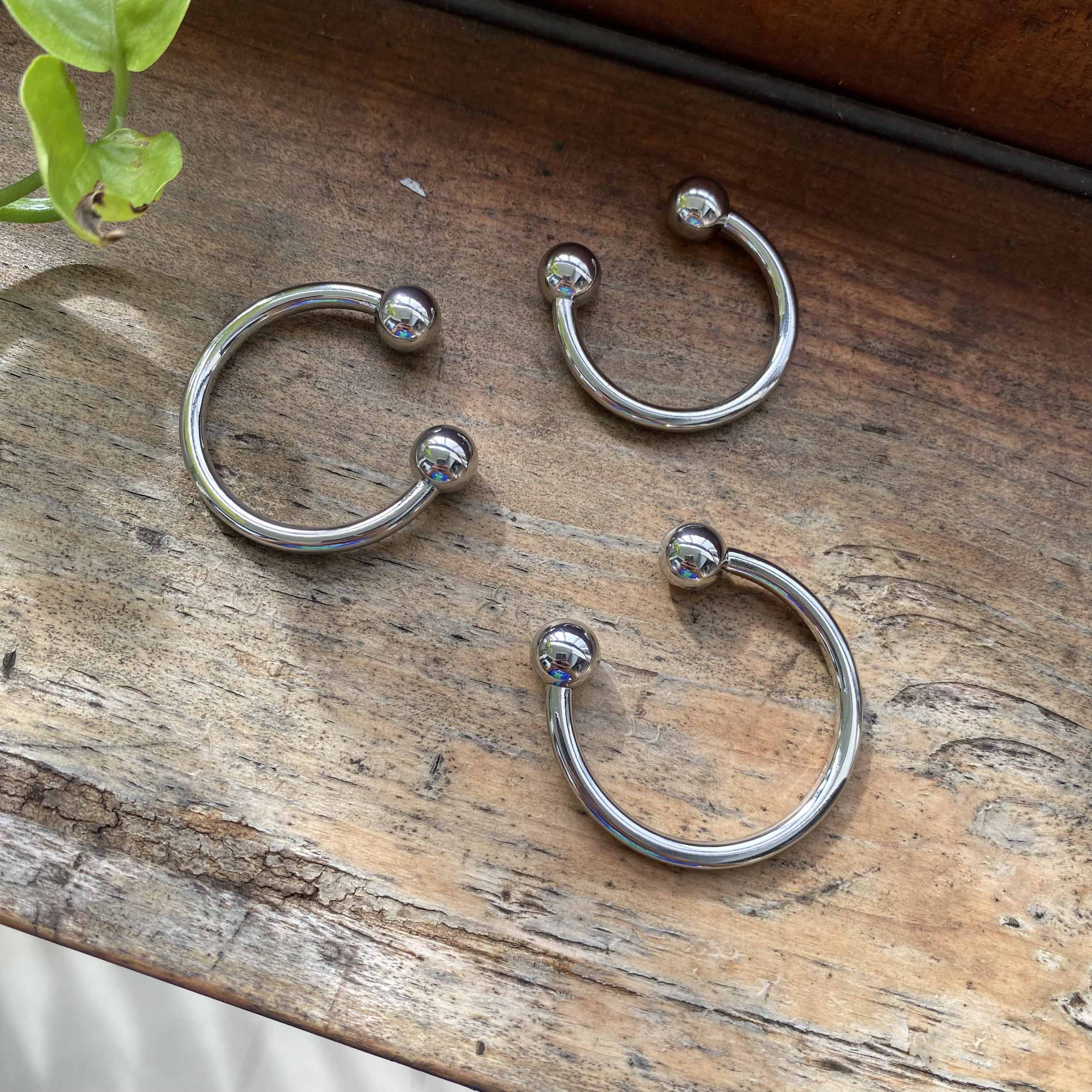 Vòng đeo dương vật Inox 2 bi