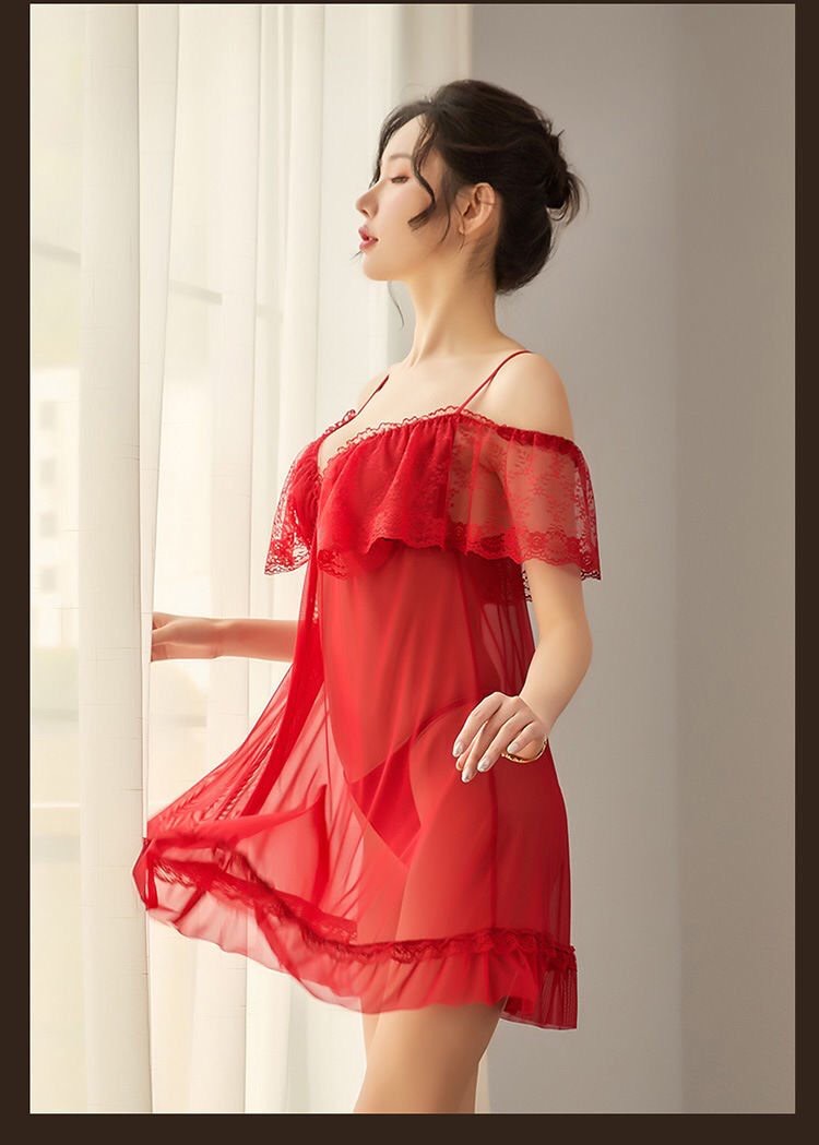Váy ngủ ren 2 dây tay lỡ