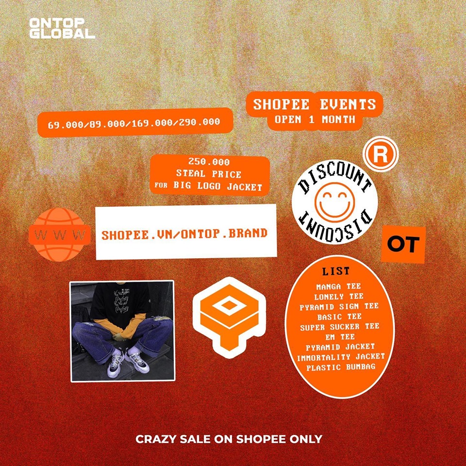 Giảm giá tháng 8 của localbrand ONTOP trên shopee