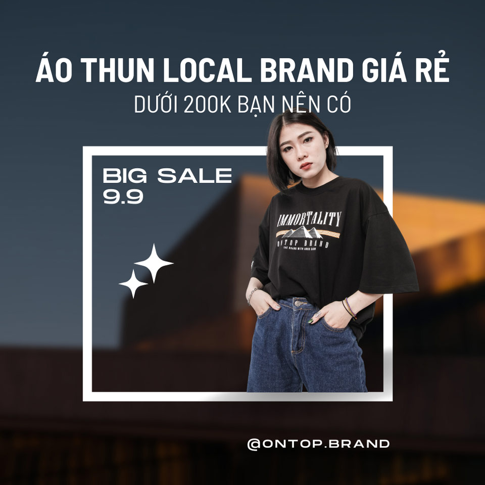 Áo thun local brand giá rẻ dưới 200k bạn nên có