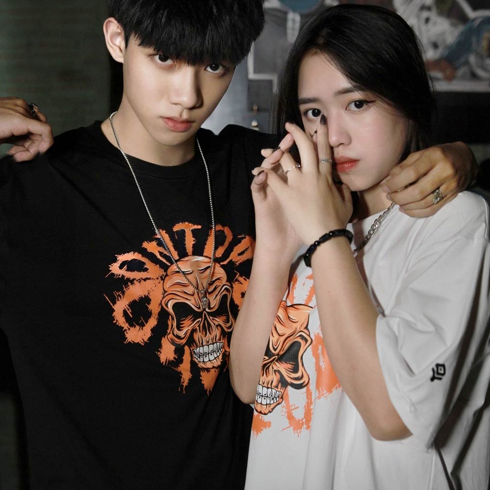 Áo thun nam nữ form rộng màu đen local brand ONTOP