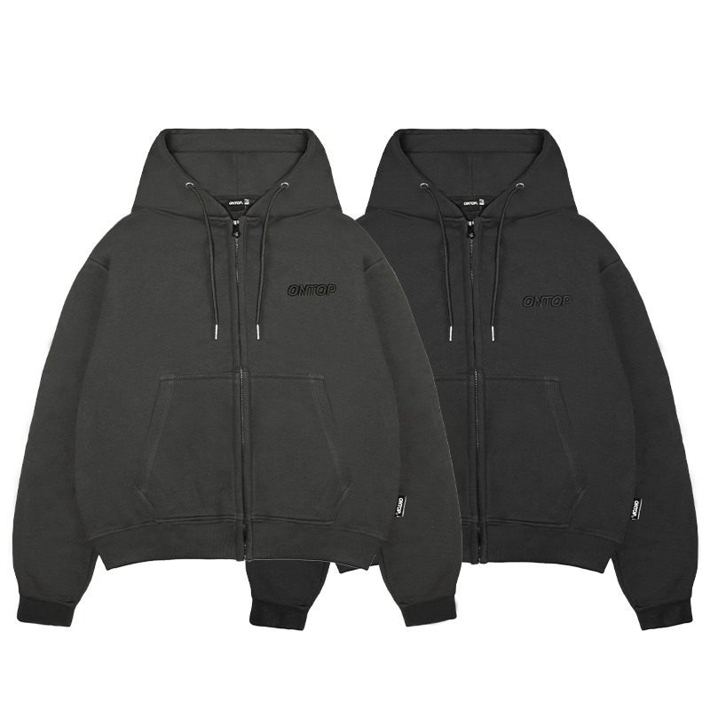 Hoodie zip nam nữ boxy local brand ONTOP