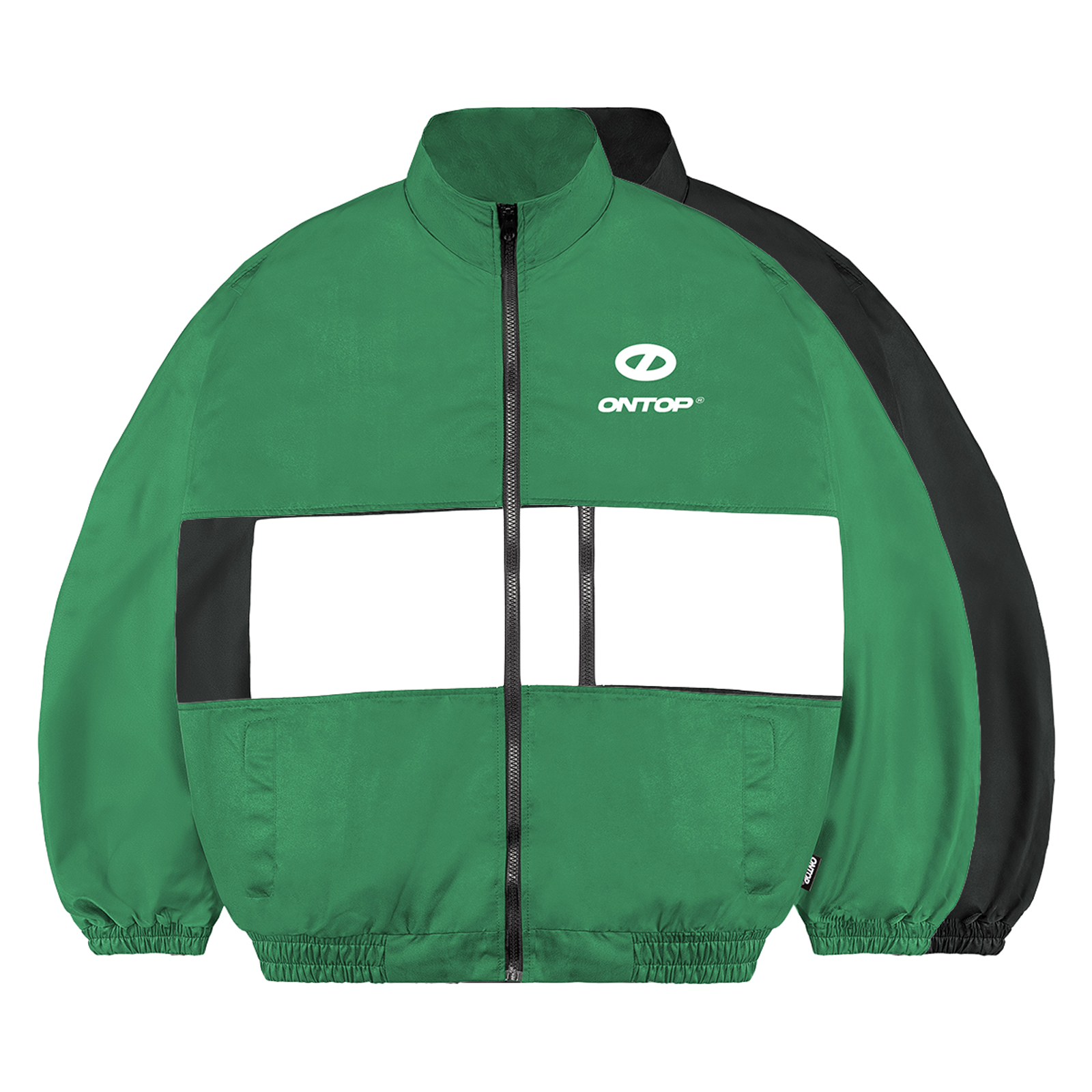 Áo khoác dù phối sọc ngang ONTOP