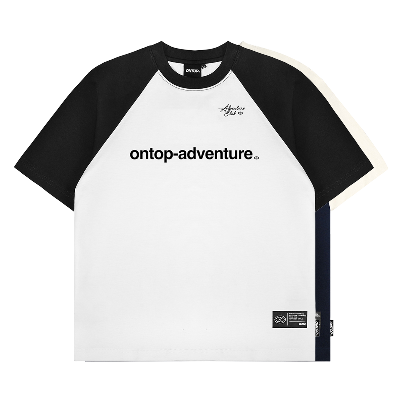  Áo thun Raglan phối màu ONTOP