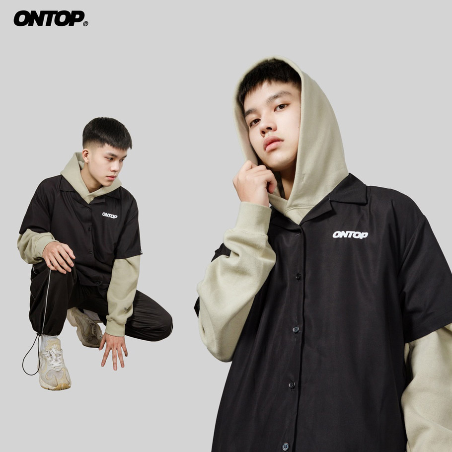 áo sơ mi local brand ONTOP basic form rộng