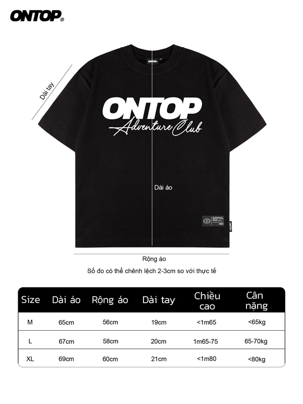 Áo thun in chữ local brand ONTOP