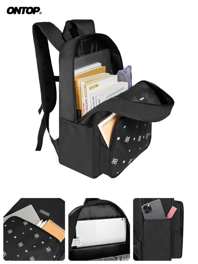 Balo canvas họa tiết ONTOP