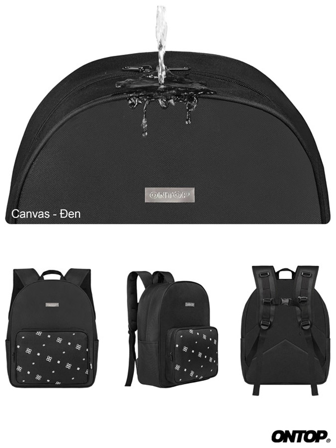 Balo canvas họa tiết ONTOP