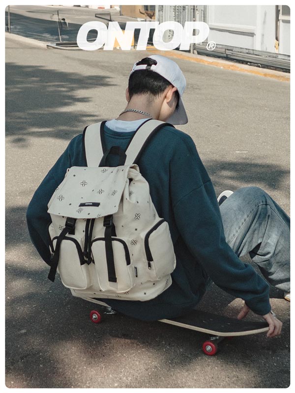 Balo da local brand nắp gập ONTOP