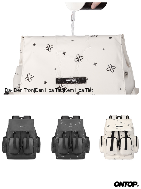Balo da local brand nắp gập ONTOP