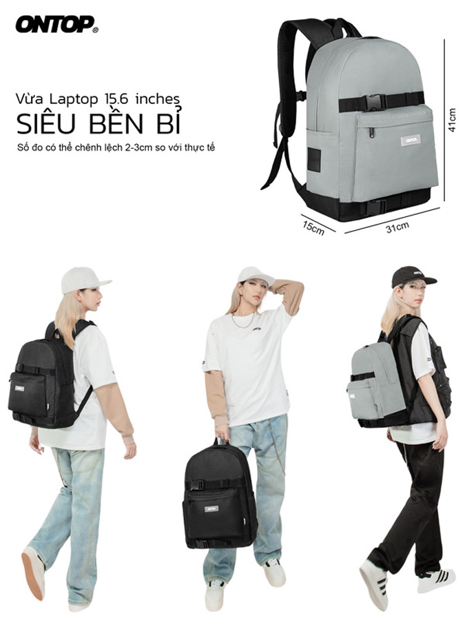 balo local brand vải canvas ONTOP