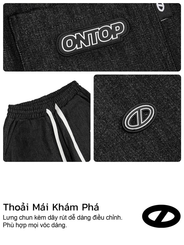 Quần jean ống suông Denim Basic skate pant nam nữ