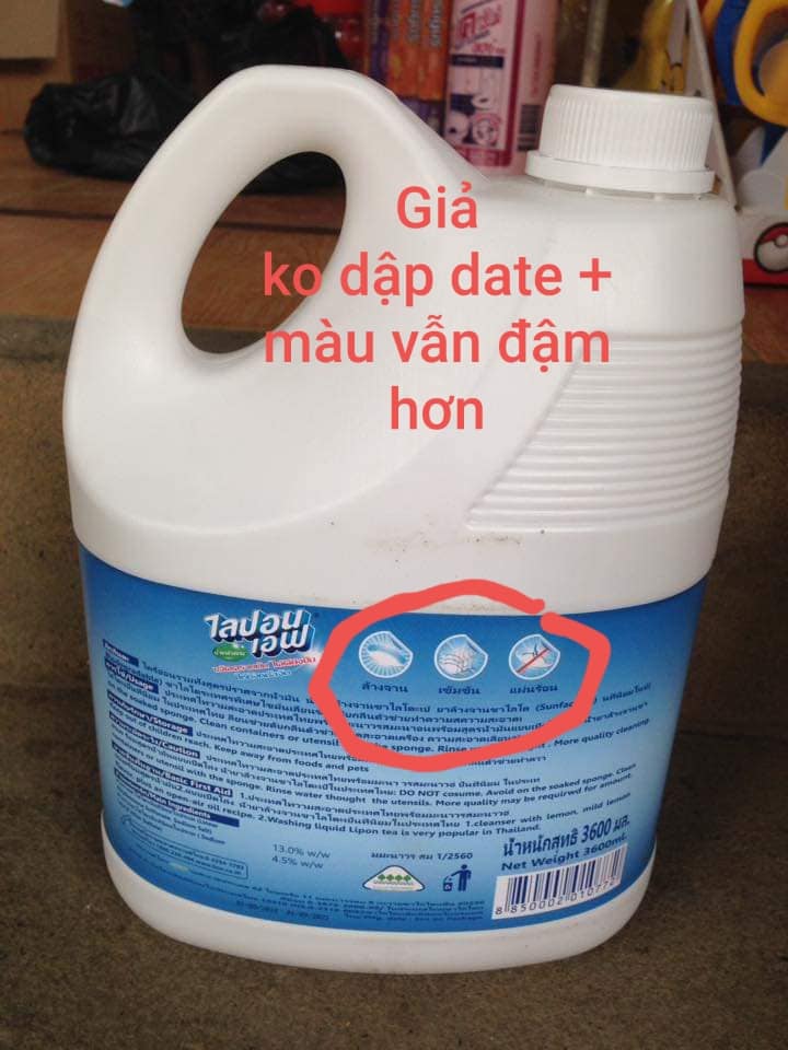 Phân biệt nước rửa bát Thái Lan thật và giả