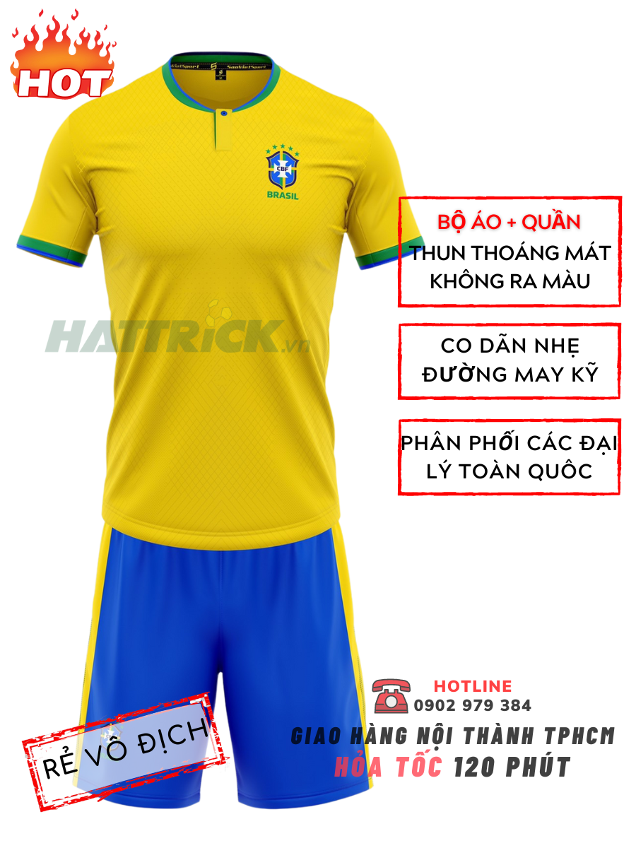 Áo đội tuyển Brasil Vàng world cup 2022, Áo World cup 2022 Áo Đội Tuyển Brasil Vàng World Cup 2022, Áo World Cup 2022