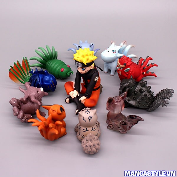 Mua Mô hình Naruto  Trọn bộ 11 Mô hình Naruto  Thập vĩ thú  Cửu vĩ thú   Cửu Bát Thất Lục Ngũ Tứ Tam Nhị Nhất vĩ  Tiki