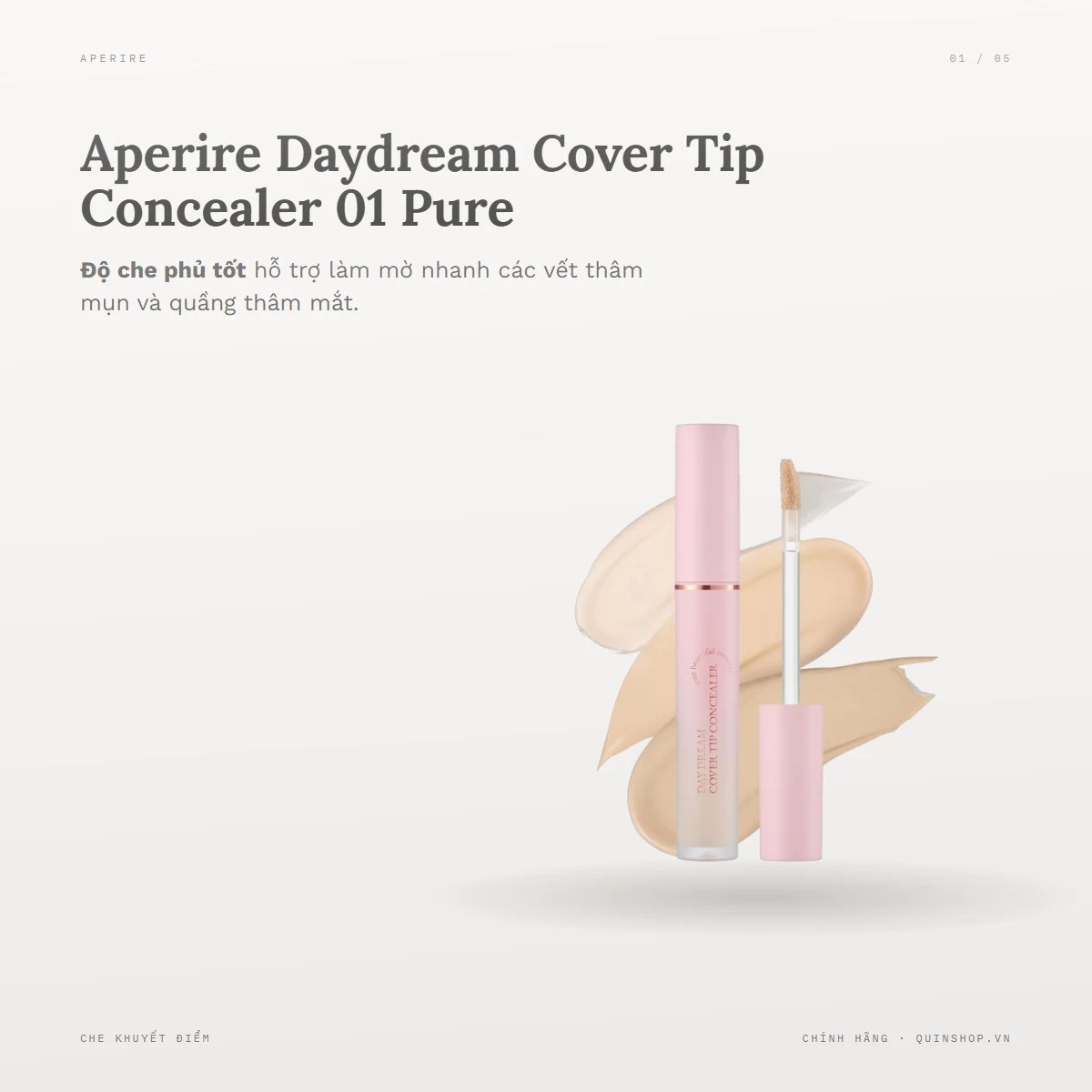 Kem Che Khuyết Điểm Aperire Daydream Cover Tip Concealer
