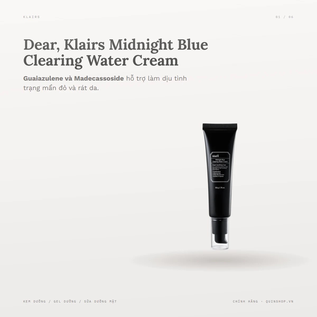 Kem Dưỡng Klairs Midnight Blue Clearing Water Cream