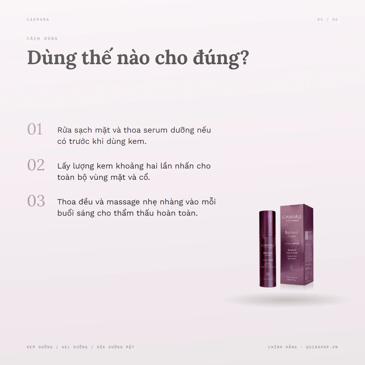 Kem Dưỡng Ngày Casmara Retinol Proage Hydro Spf 50 Renewal Day Cream — Sử dụng như thế nào để tối ưu hiệu quả?