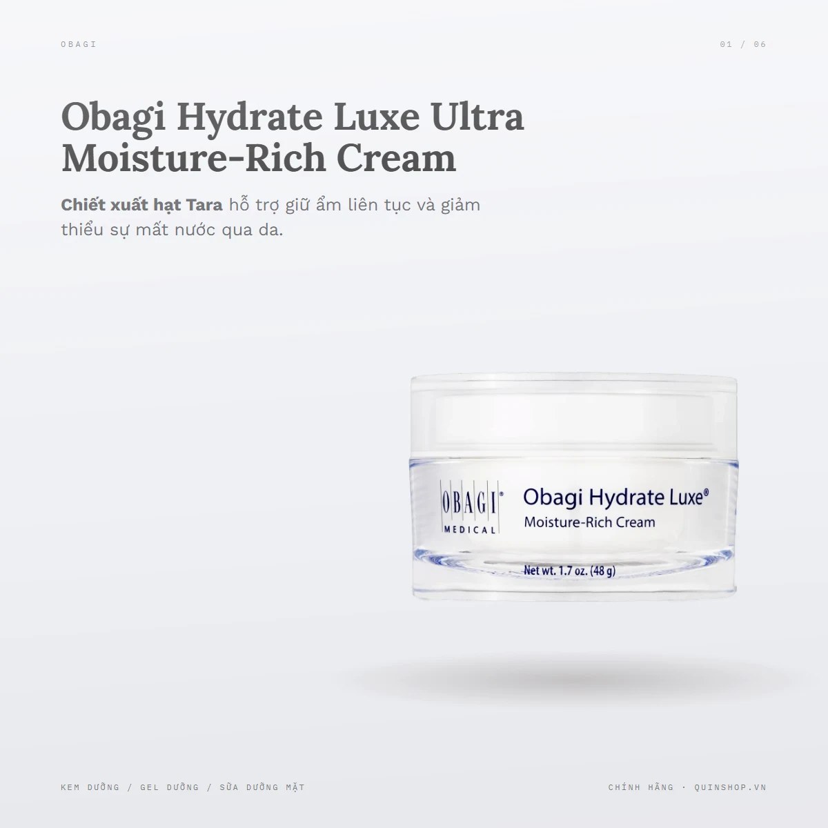 Kem Dưỡng Obagi Medical Hydrate Luxe Ultra Moisture-Rich Cream