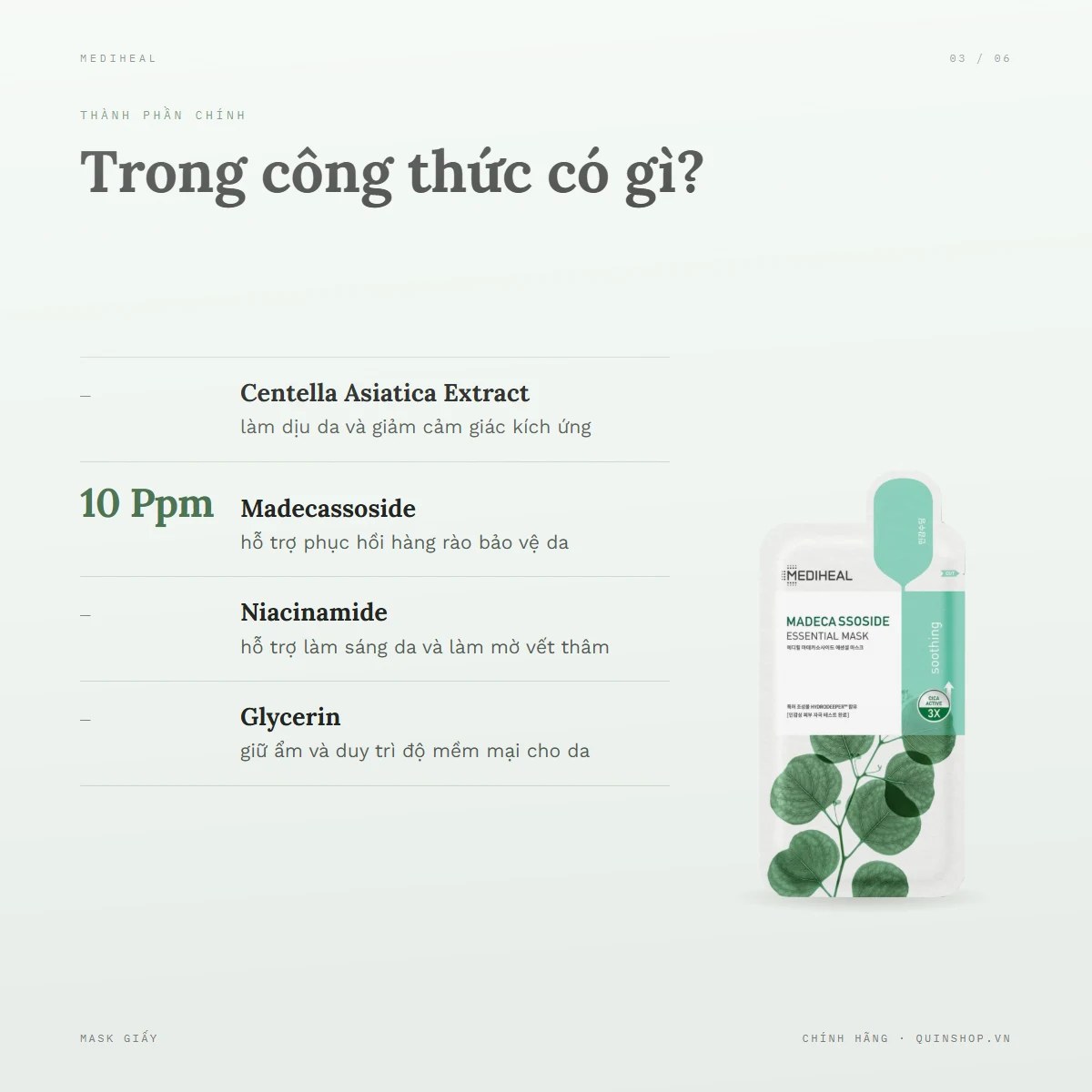 Mặt Nạ Giấy Mediheal Essential Mask — Bảng thành phần có gì đáng chú ý?