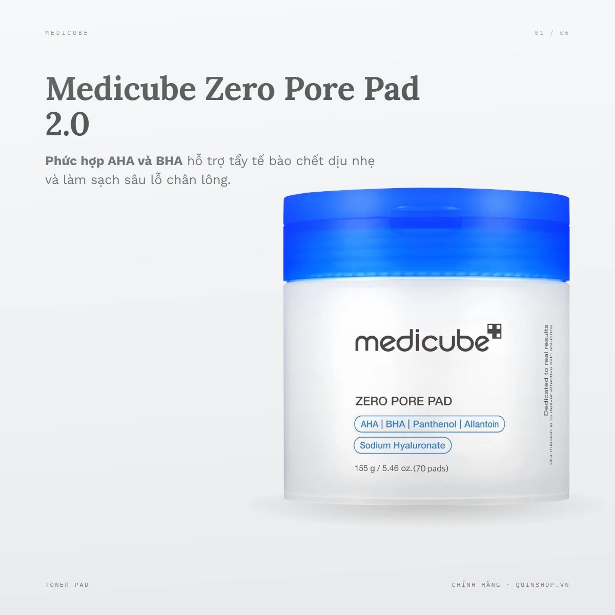 Miếng Bông Dưỡng Medicube Zero Pore Pad 2.0