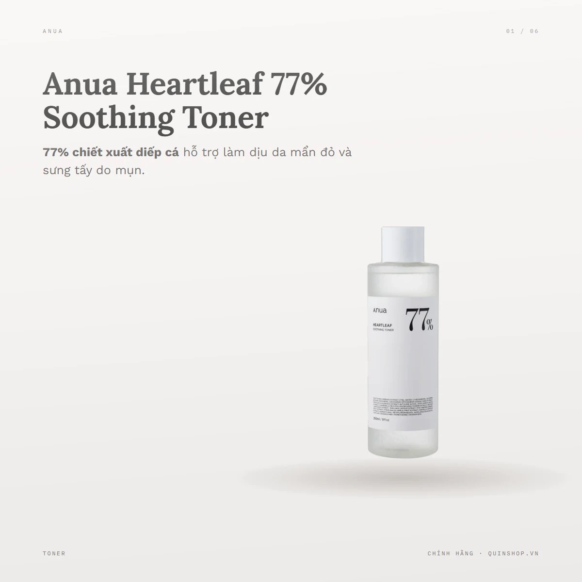 Nước Cân Bằng Diếp Cá Anua Heartleaf 77 Soothing Toner 2