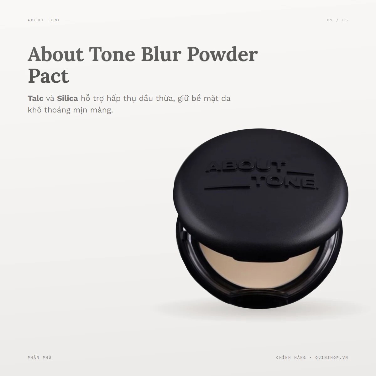 Phấn Phủ About Tone Blur Powder Pact