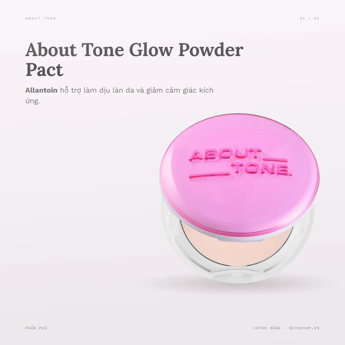 Phấn Phủ About Tone Glow Powder Pact