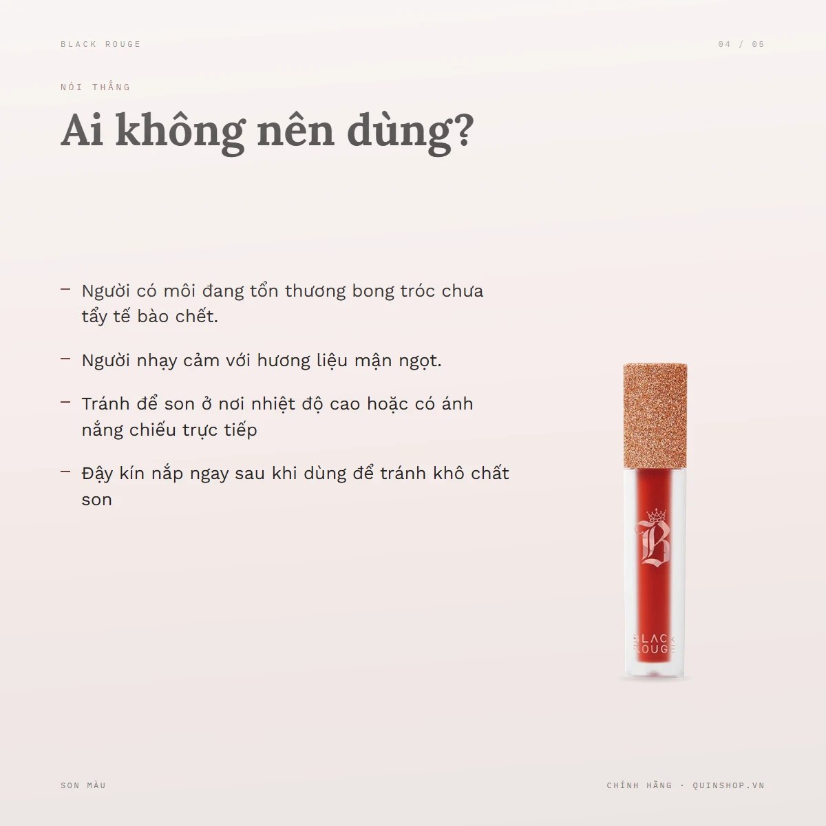 Son Black Rouge Airfit Velvet — Ai không nên dùng dòng son này?