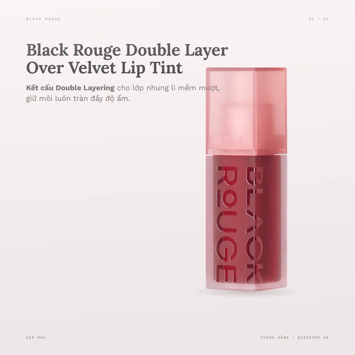 Son Black Rouge Double Layer Over Velvet
