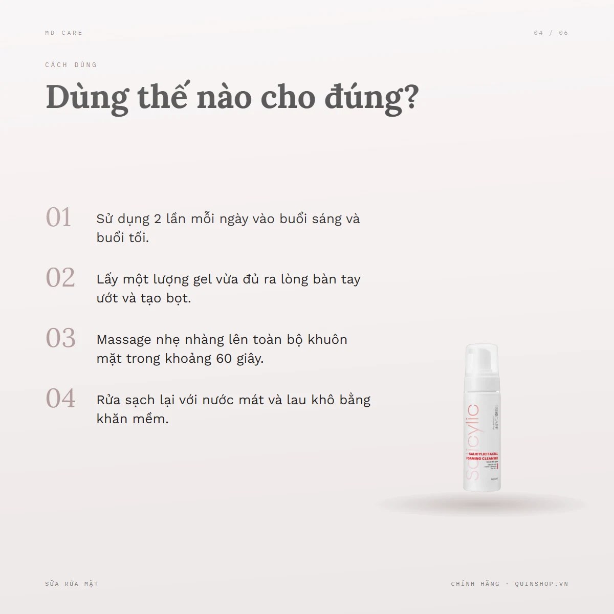 Sữa Rửa Mặt MD Care Salicylic Facial Foaming Cleanser — Ai không nên sử dụng sản phẩm này?