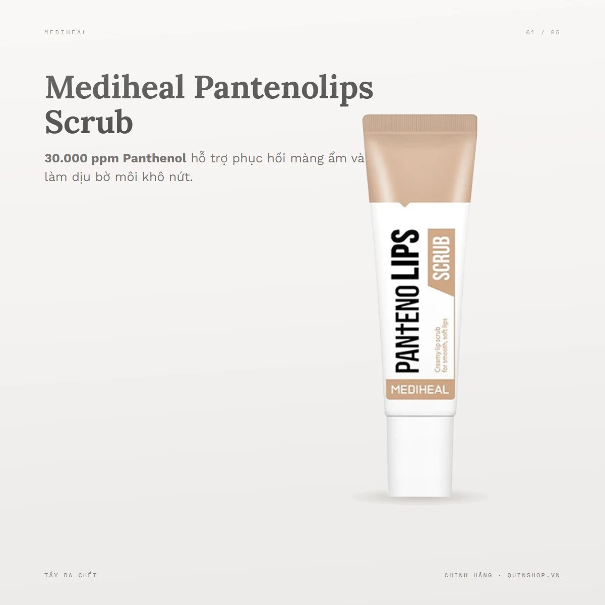 Tẩy Tế Bào Chết Môi Mediheal Pantenolips Scrub