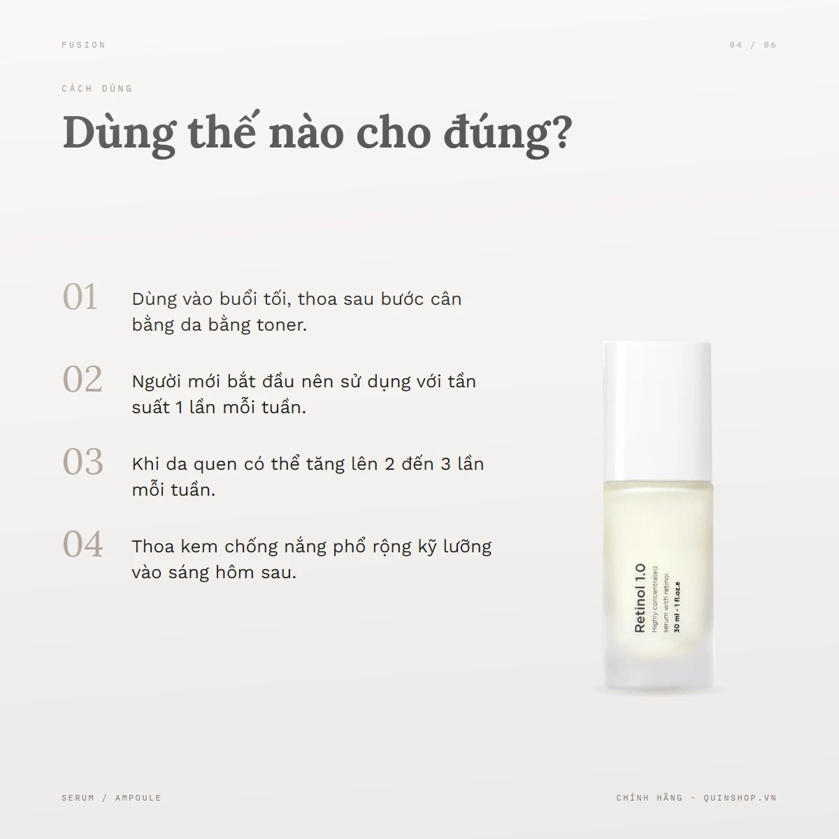 Tinh Chất Chống Lão Hoá Fusion Meso Retinol 1.0 — Ai không nên sử dụng sản phẩm này?