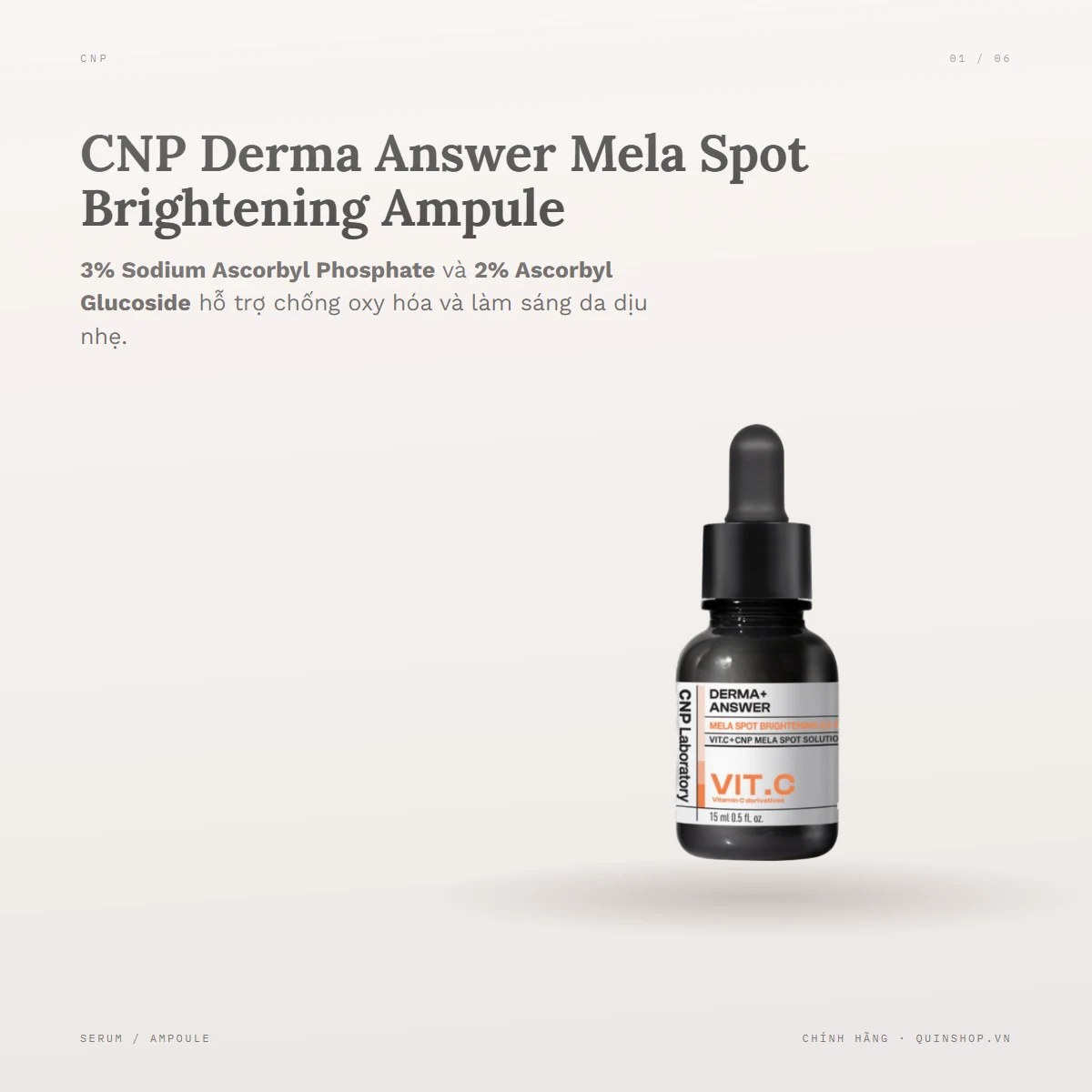 Tinh Chất CNP Derma Answer Mela Spot Brightening Ampule