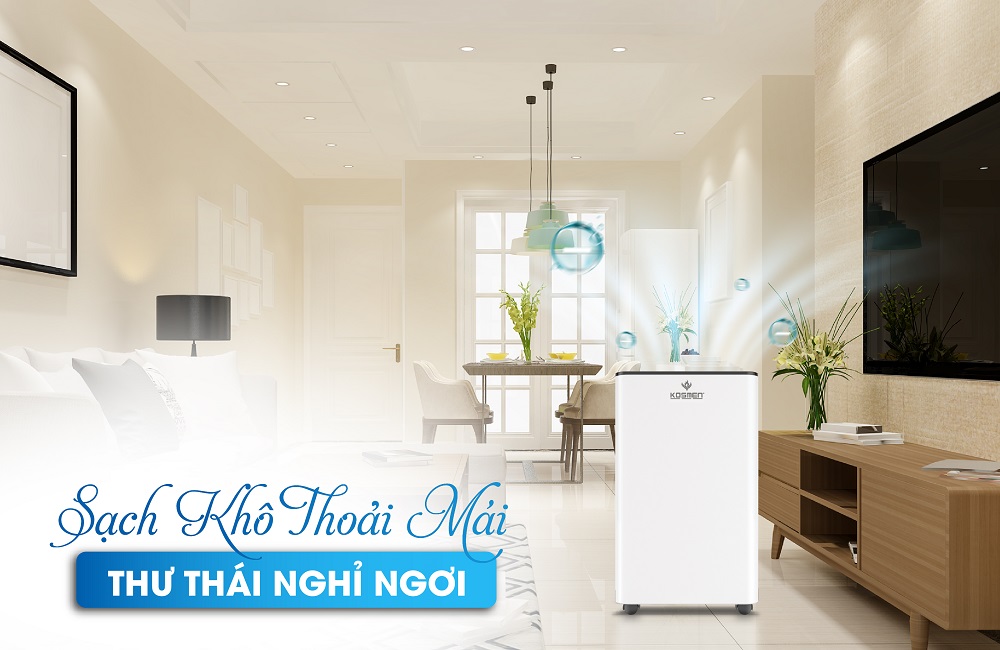 Máy hút ẩm Kosmen KM-60S trang bị nhiều tính năng cải tiến