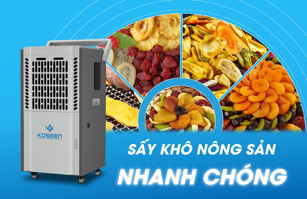 Máy hút ẩm Kosmen KM-90S vận hành êm ái đáp ứng cho mọi ngành nghề