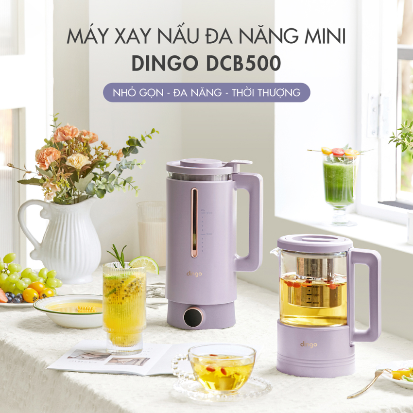 Máy Xay Nấu Đa Năng Mini DINGO DCB500 – Thiết Kế Thời Thượng – Nhỏ Gọn – Thông Minh