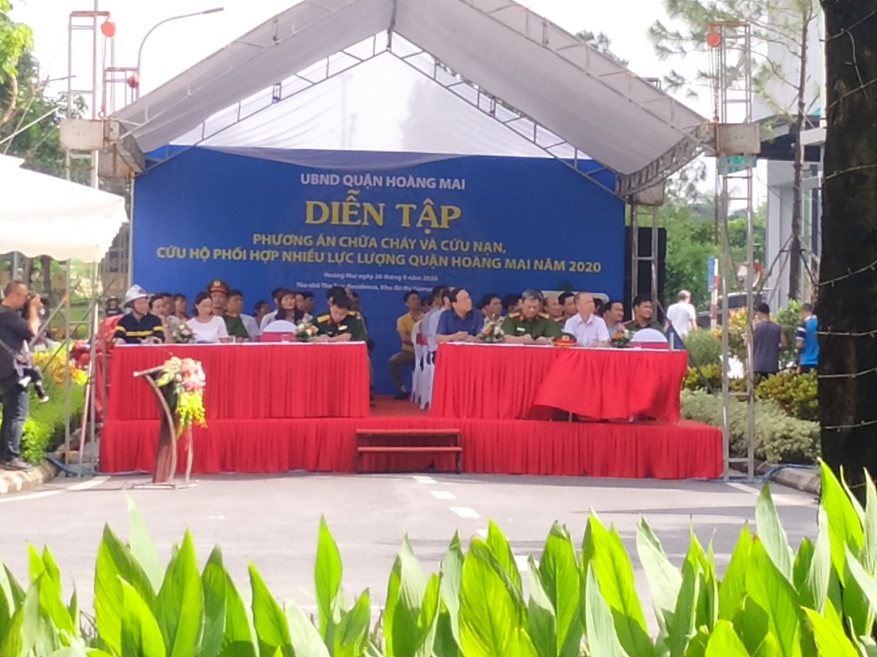 Diễn tập PCCC cấp Quận