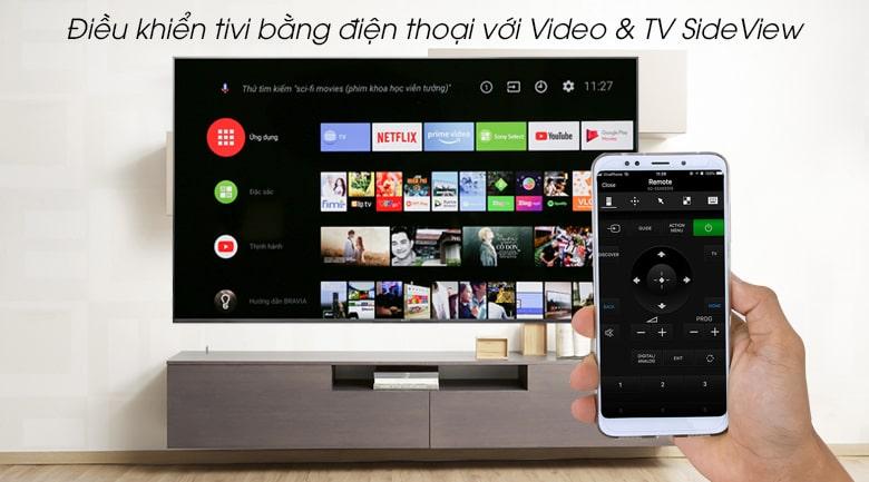 Điều khiển tivi qua ứng dụng Video & TV SideView trên điện thoại