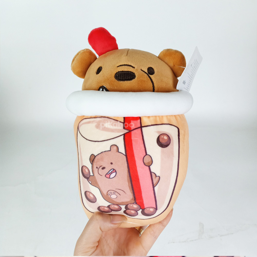 Gấu bông trà sữa hình con gấu | Pikaboo Kid Toy Mega Mall