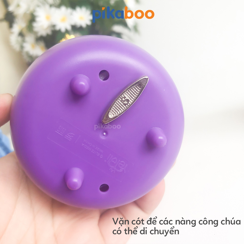 Đồ chơi hộp nhạc vặn cót Pikaboo, công chúa di chuyển xung quanh lâu đài âm thanh du dương
