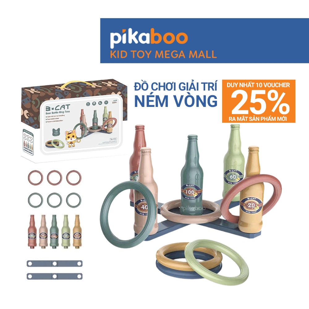 Đồ chơi thể thao ném vòng vào chai Pikaboo