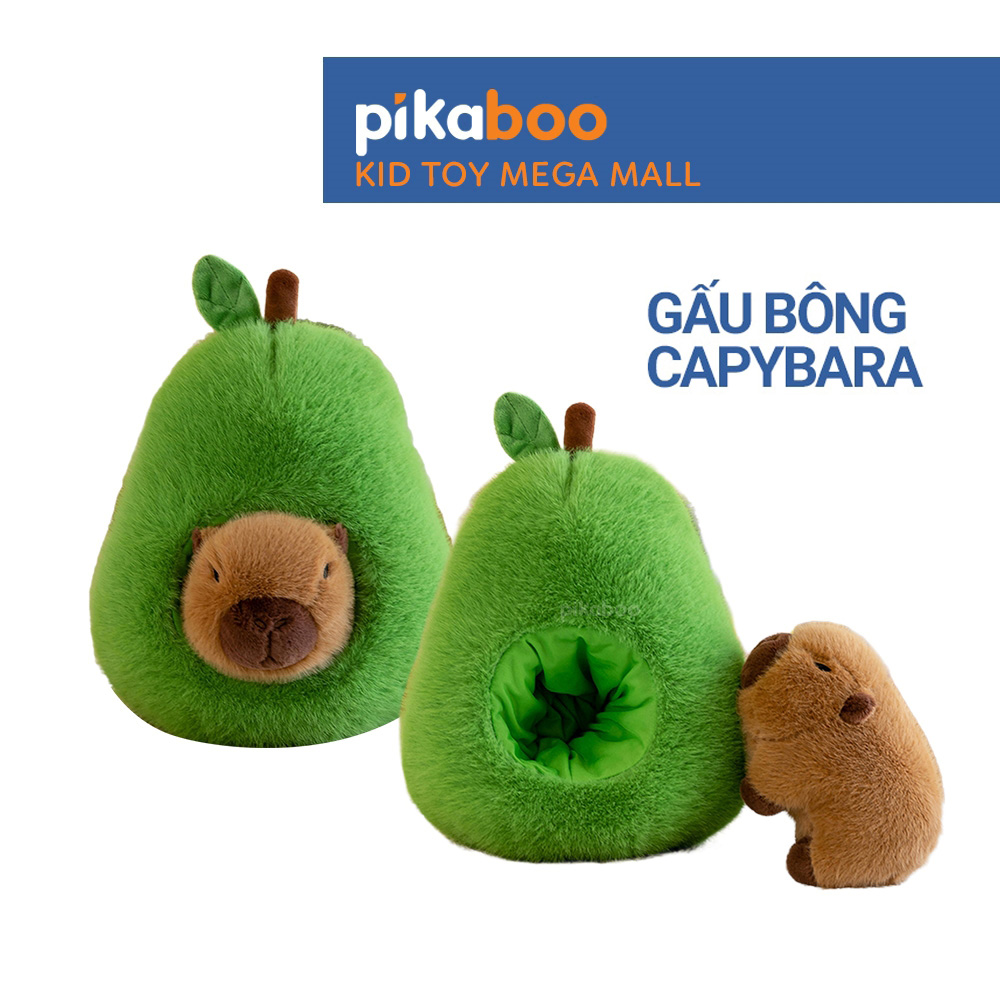 Gấu bông Capybara bơ Pikaboo