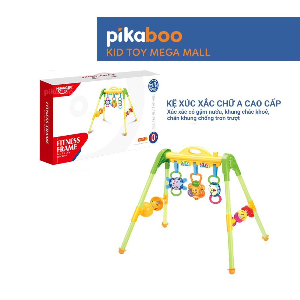Kệ xúc xắc chữ A cao cấp Pikaboo, giúp bé phát triển đa giác quan, chất liệu nhựa cao cấp an toàn