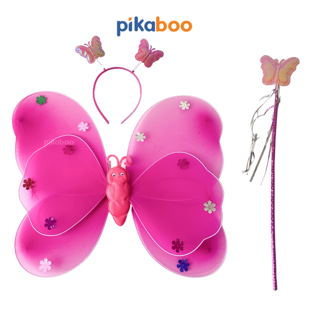 Đồ chơi trung thu cánh tiên Pikaboo xinh xắn cho bé gái chất liệu vải hoạ tiết và màu sắc sinh động